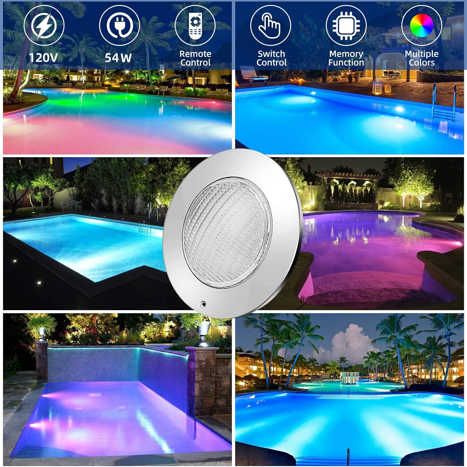 高品質のIP68防水LEDプールライトマルチカラー変更 